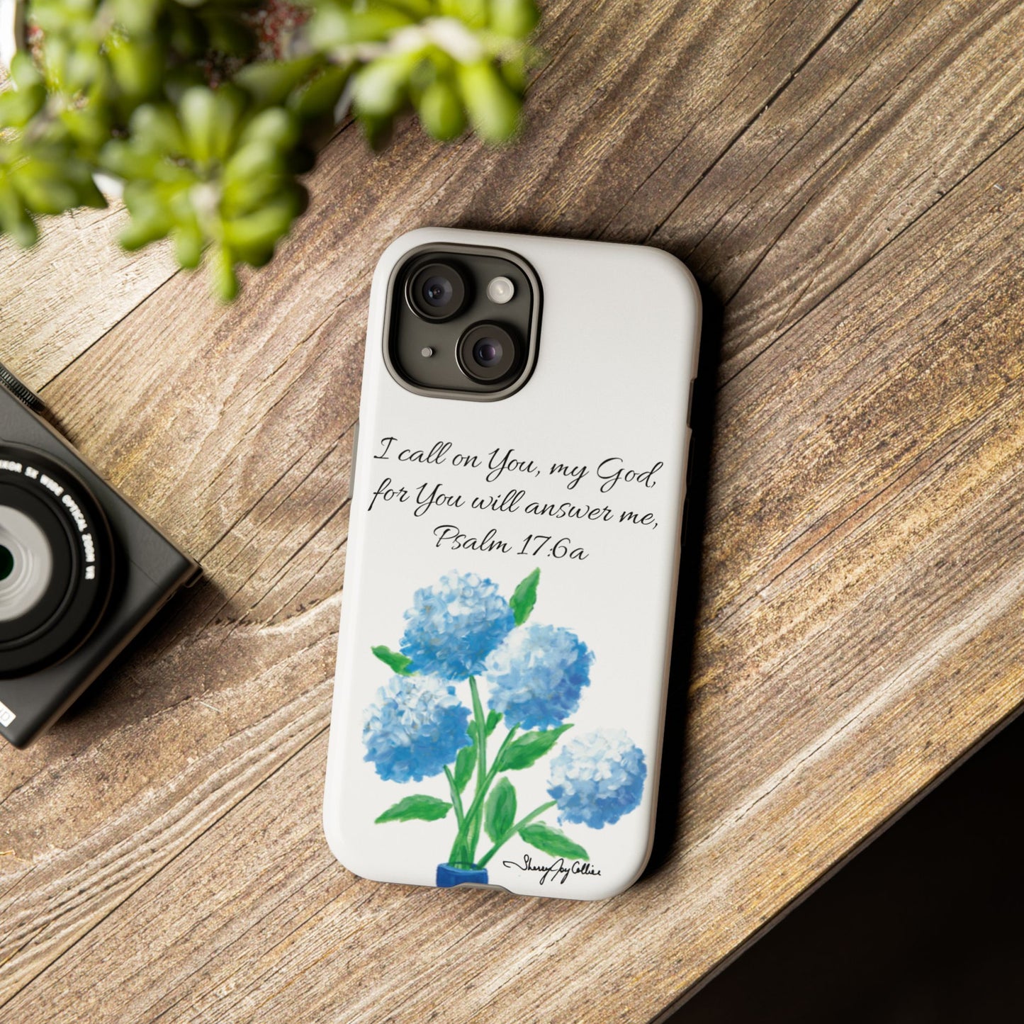 Happy Hydrangea Tough Case for Cell Phone