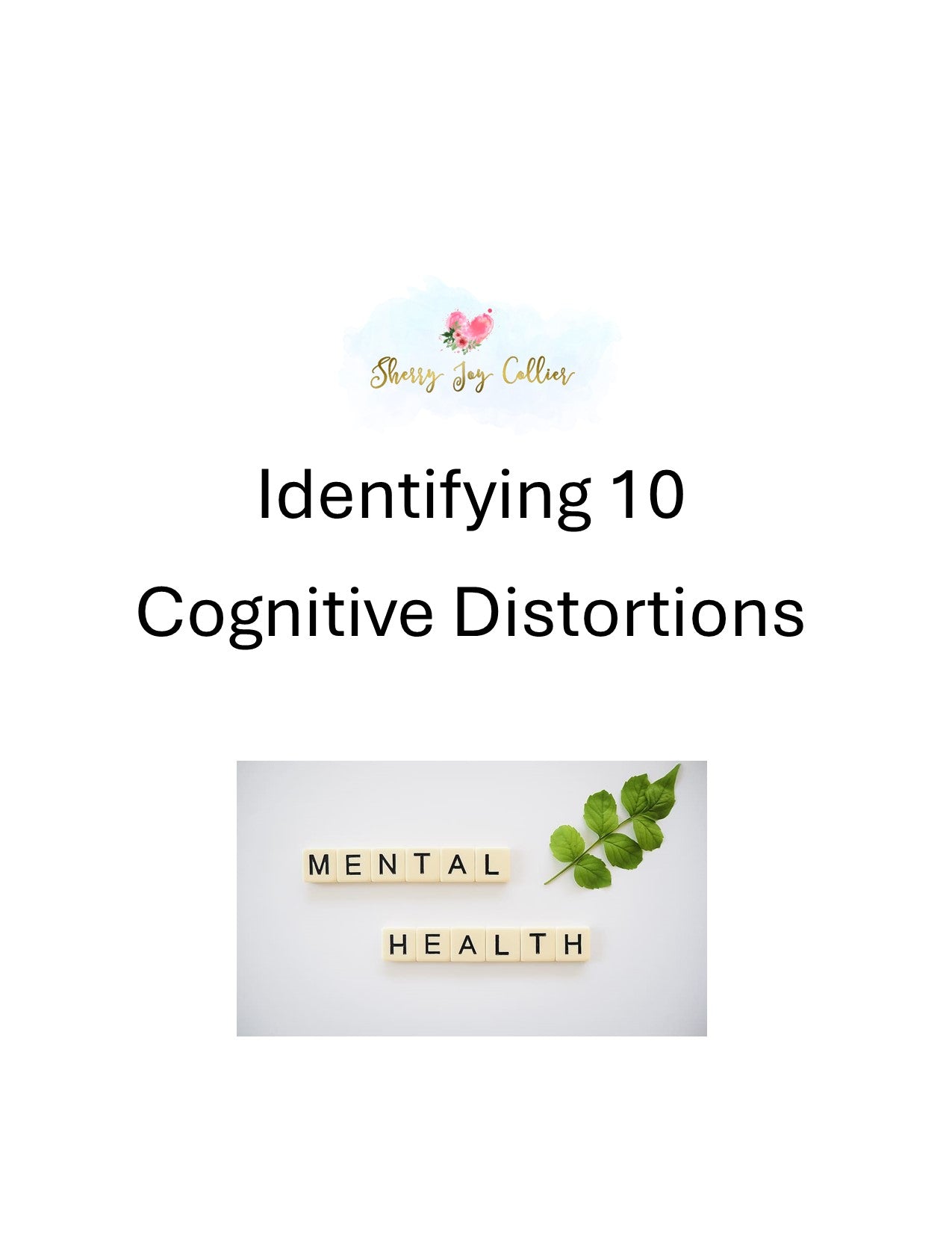 Identifying 10 Cognitive Distortions PDF