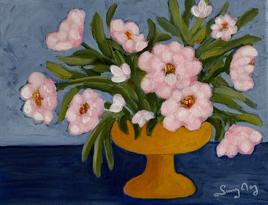 Graceful Pink Camellias