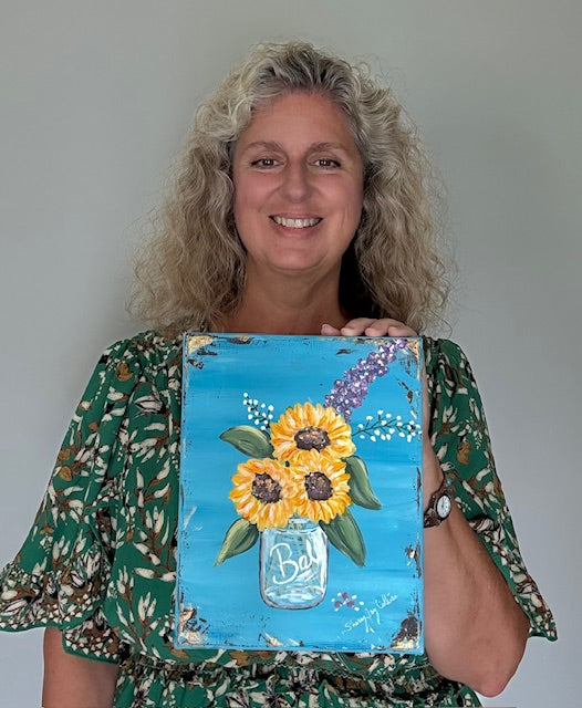 Sunflowers in Mama's Jar