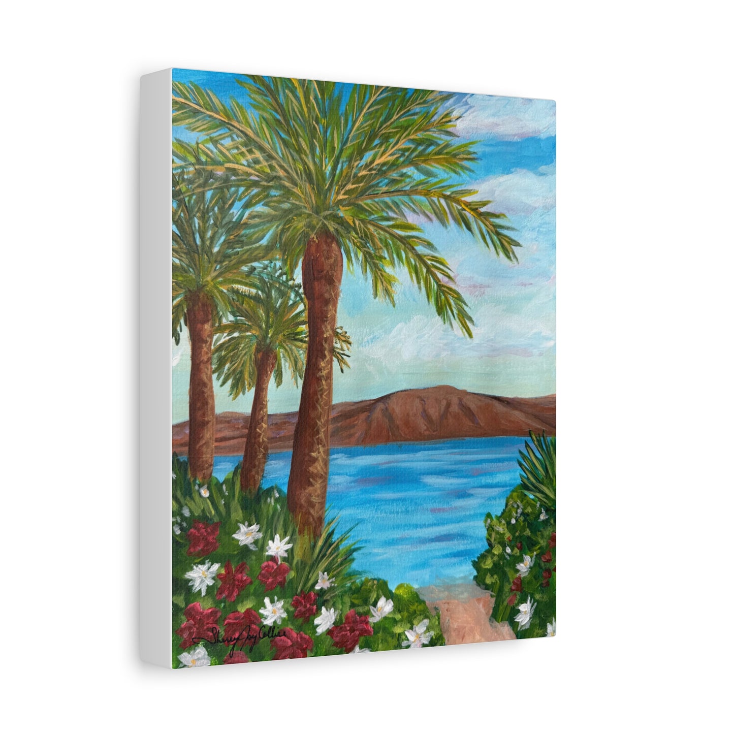 Palm Trees in Israel — Matte Stretched Fine Art Print Canvas