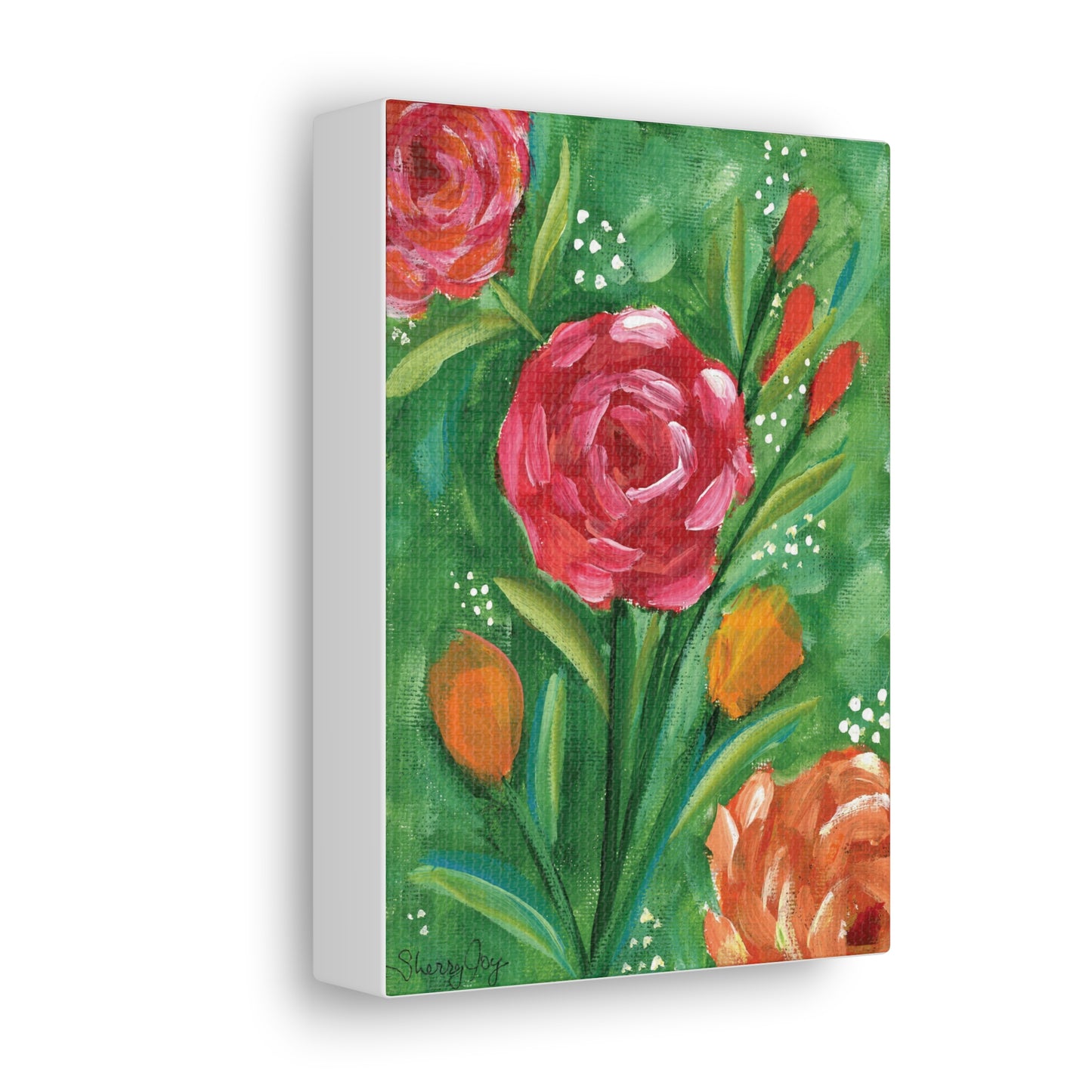 Vibrant Floral Canvas Gallery Wrap - Perfect Home Decor for Spring