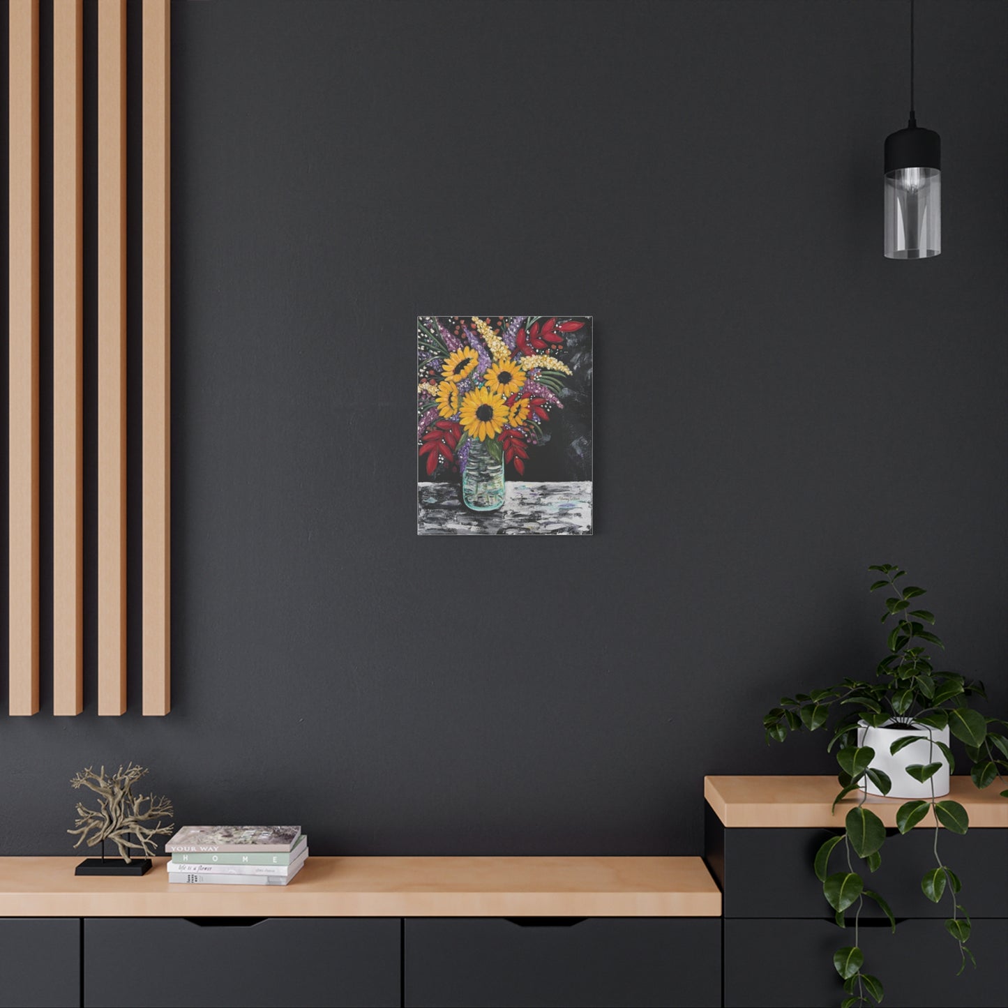 Bouquet of Autumn Radiance Canvas Print, Wall Art, Home Decor, Art for Home, Sunflower Artwork