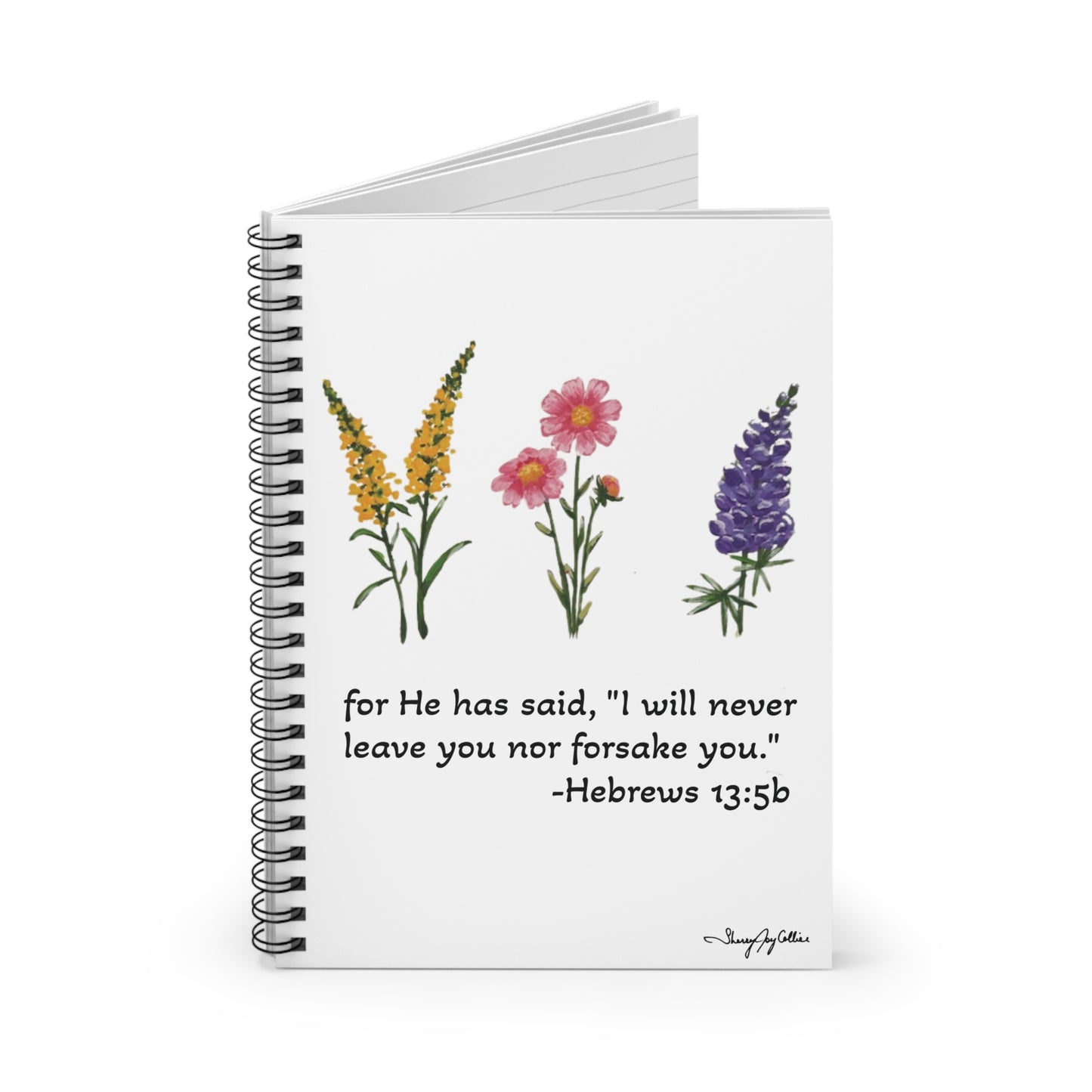 Floral Journal Notebook - Ruled Line, God Is Always With You, Mother's Day Gift Idea