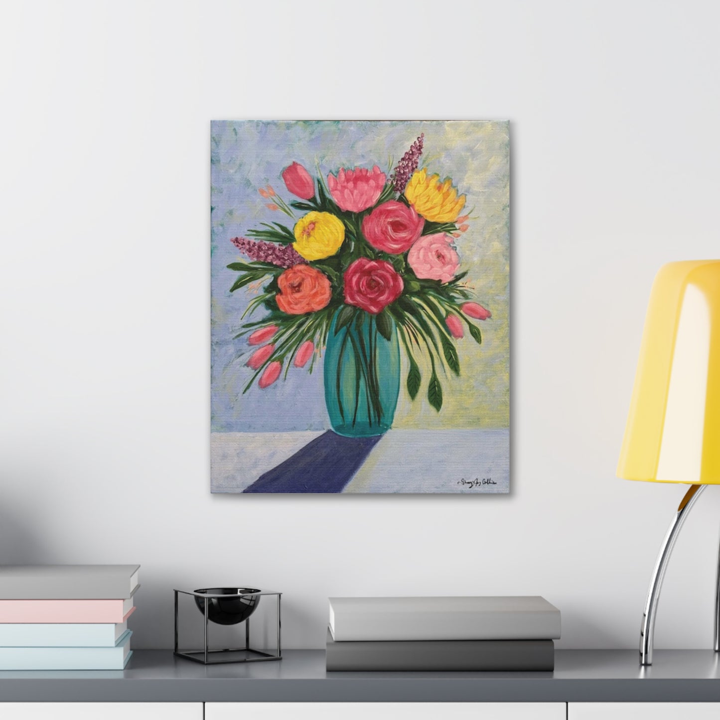 Floral Canvas Gallery Wraps - Vibrant Flower Bouquet Art for Home Décor