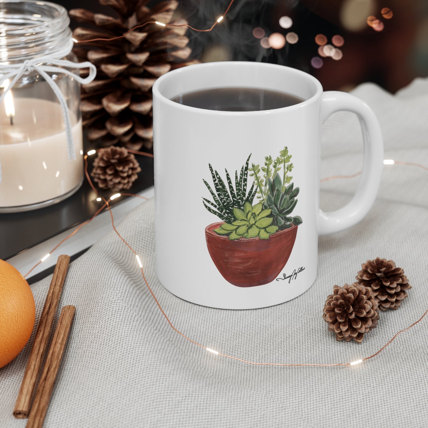 "Succulent Love" - Mug 11oz