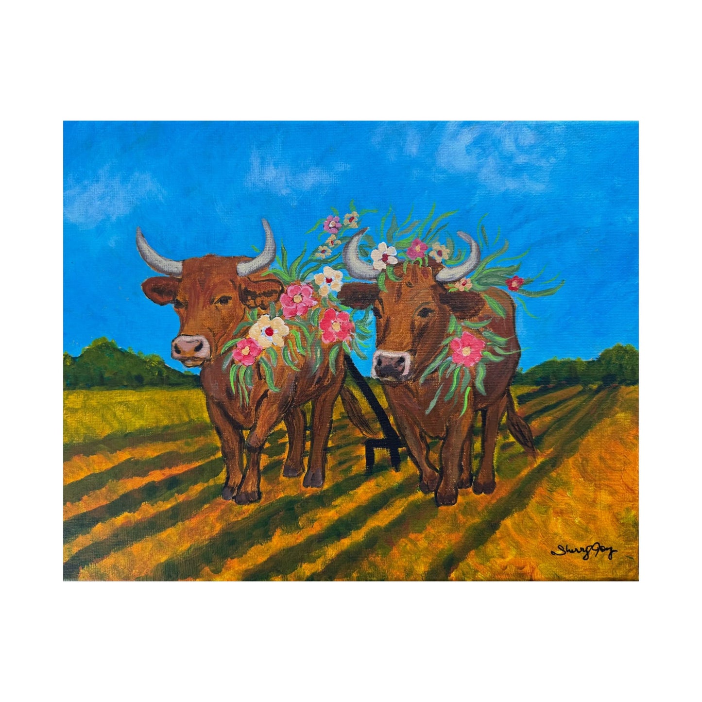 "My Yoke is Easy and My Burden is Light" Matte Horizontal Poster — Faith-Based Wall Art