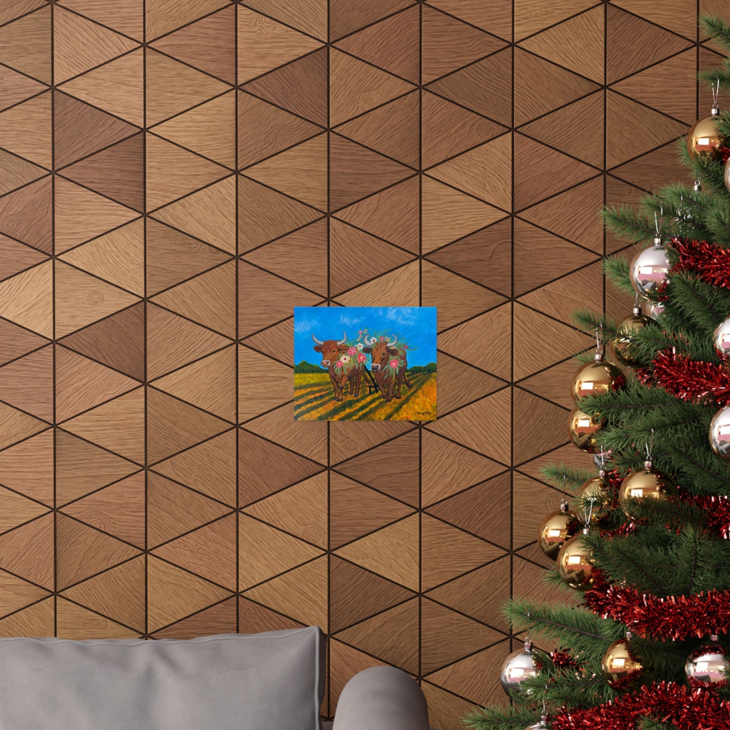 "My Yoke is Easy and My Burden is Light" Matte Horizontal Poster — Faith-Based Wall Art