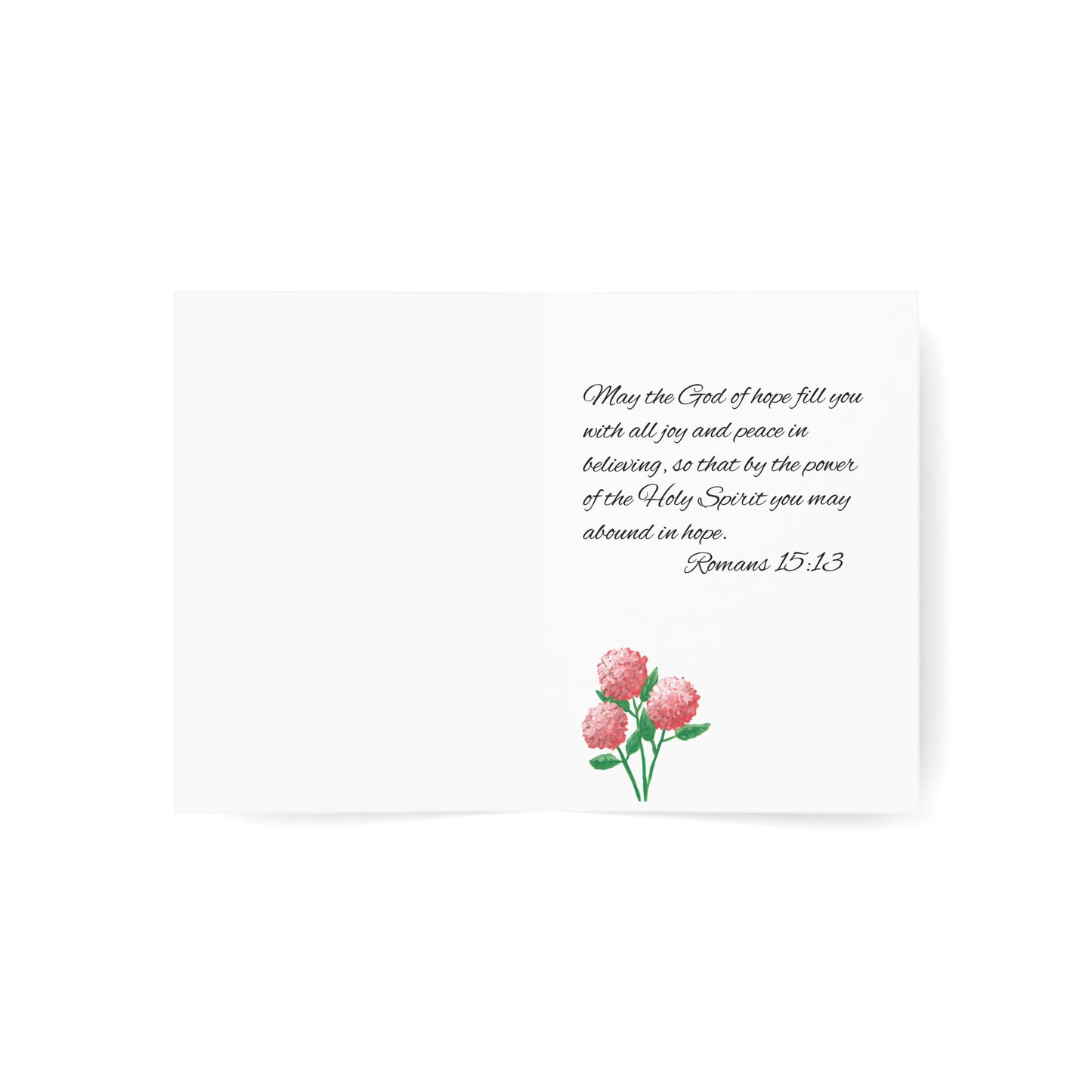 Floral Greeting Card of Encouragement ( 10 pcs)