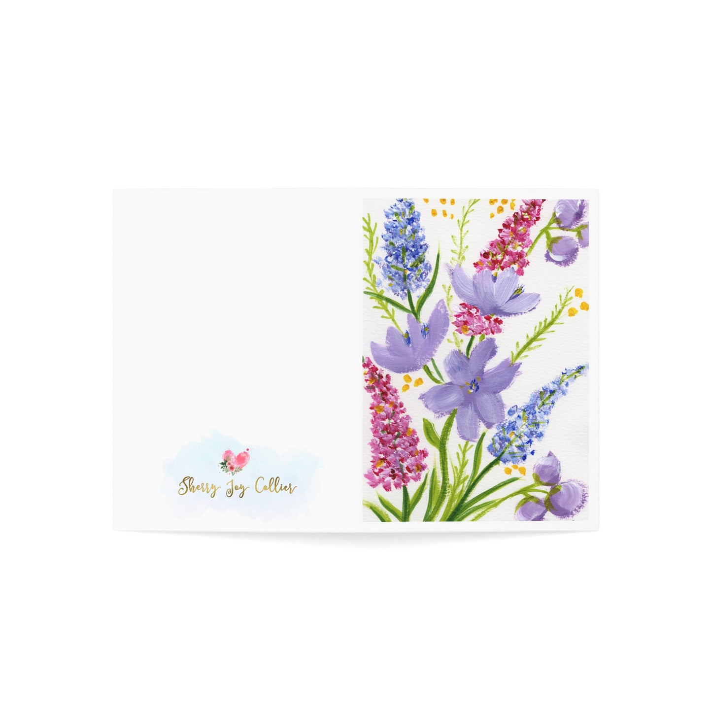 Floral Greeting Card of Encouragement ( 10 pcs)