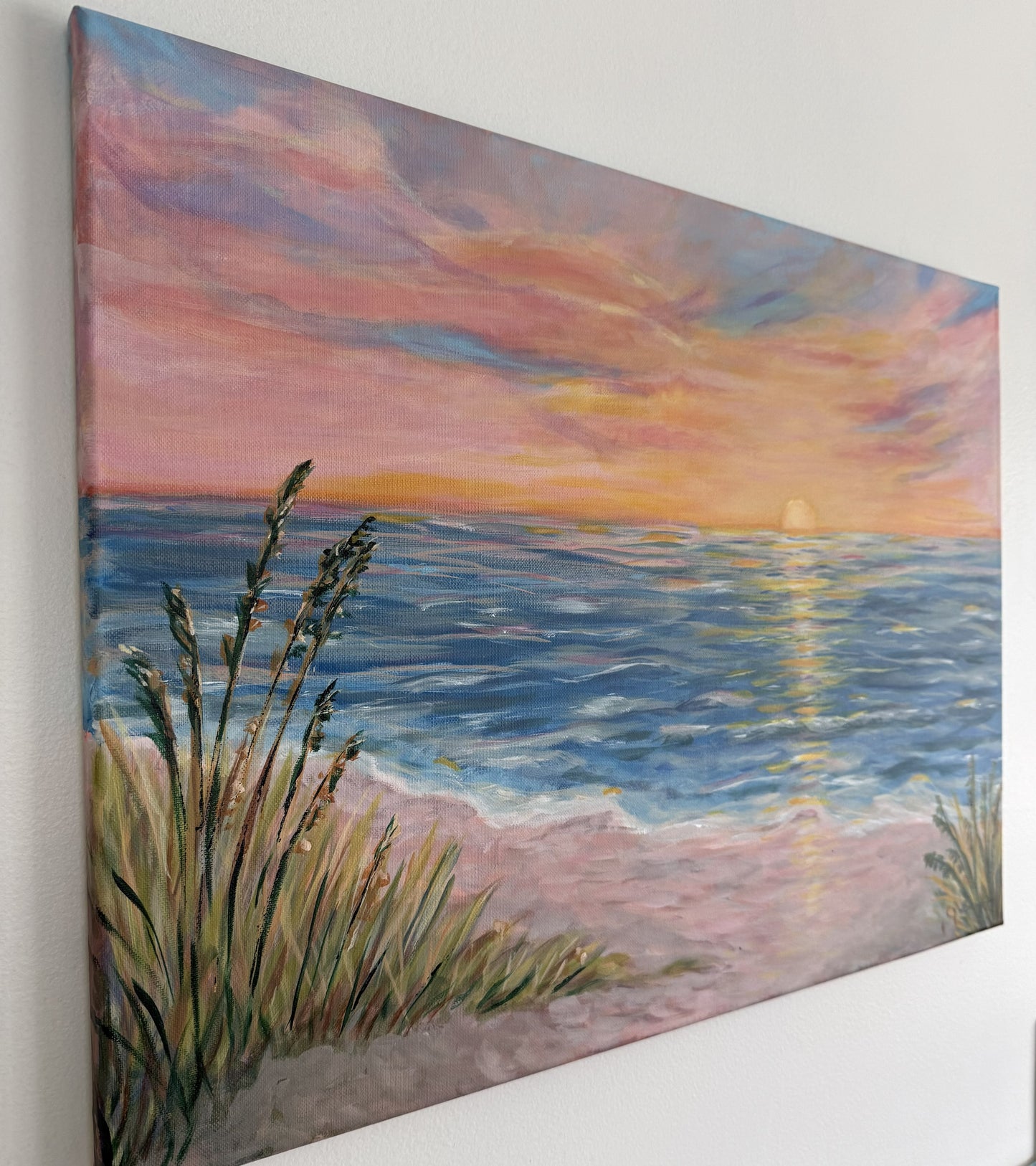 Mercies at Sunset - Original Acrylic Painting on 18" x 24" Stretched Canvas
