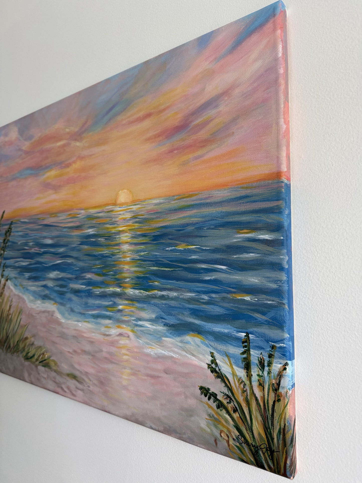 Mercies at Sunset - Original Acrylic Painting on 18" x 24" Stretched Canvas