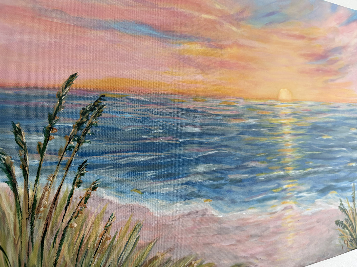 Mercies at Sunset - Original Acrylic Painting on 18" x 24" Stretched Canvas