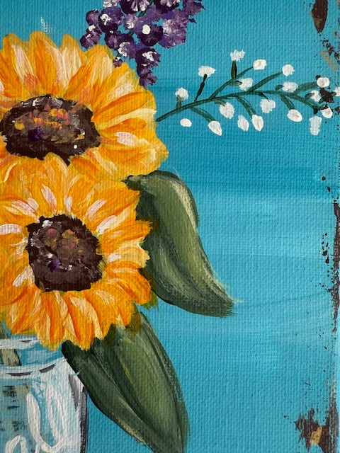 Sunflowers in Mama's Jar